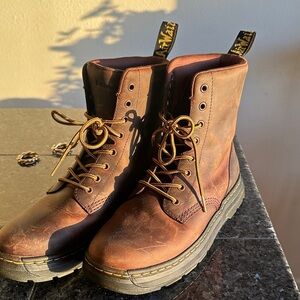 Dr. Martens Chestnut Leather Lace-Up Boots